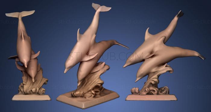 3D мадэль Скульптура дельфина (STL)